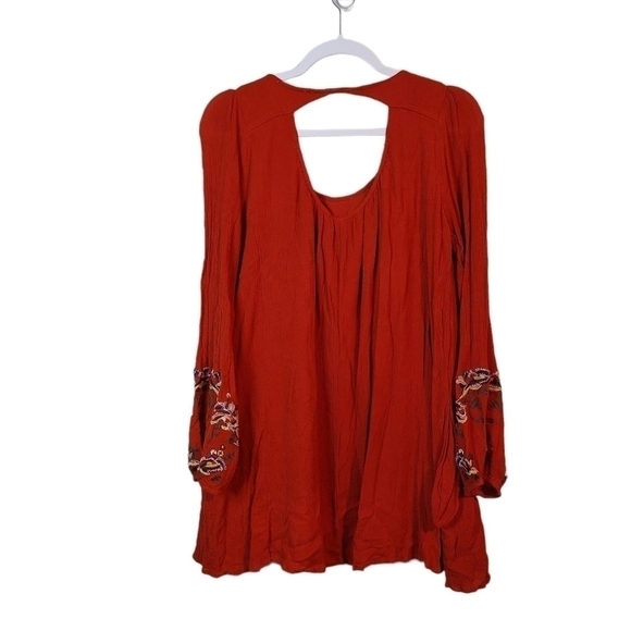 BOHO ALTAR'D STATE LADIES LONG SLEEVE GAUZE TOP- L - Picture 2 of 4